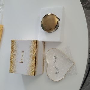 Kevia jewelry storage tray and jar NIB